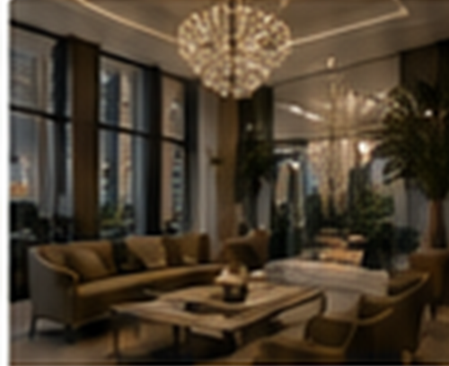 Hotel lounge lighting